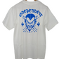 Independent Ride The Best Cross Swirl White Blue Mens Size Medium S/s Vintage Shirt