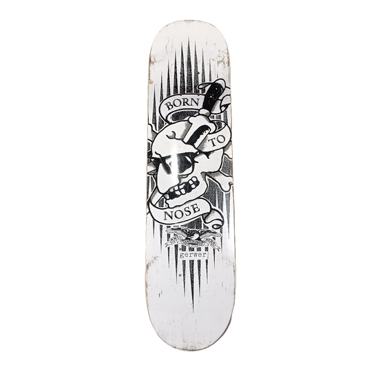 Anti-Hero Frank Gerwer Born To Nose Black White Size 7.75" Vintage NOS Deck