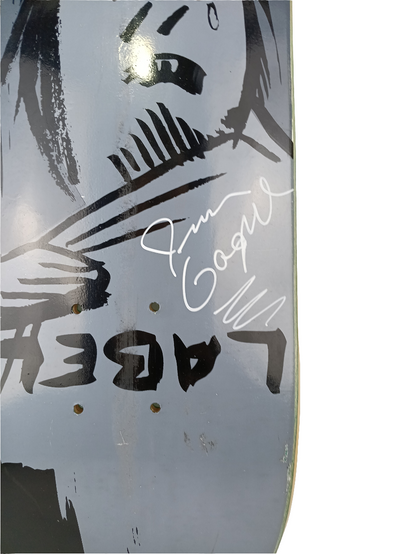 Black Label Jim Gagne Kitten Black Grey Autographed Vintage NOS Deck