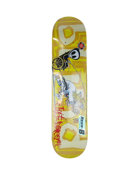 Blind Jake Duncombe Reaper Chaser White Yellow Black Size 7.5" Vintage NOS Deck
