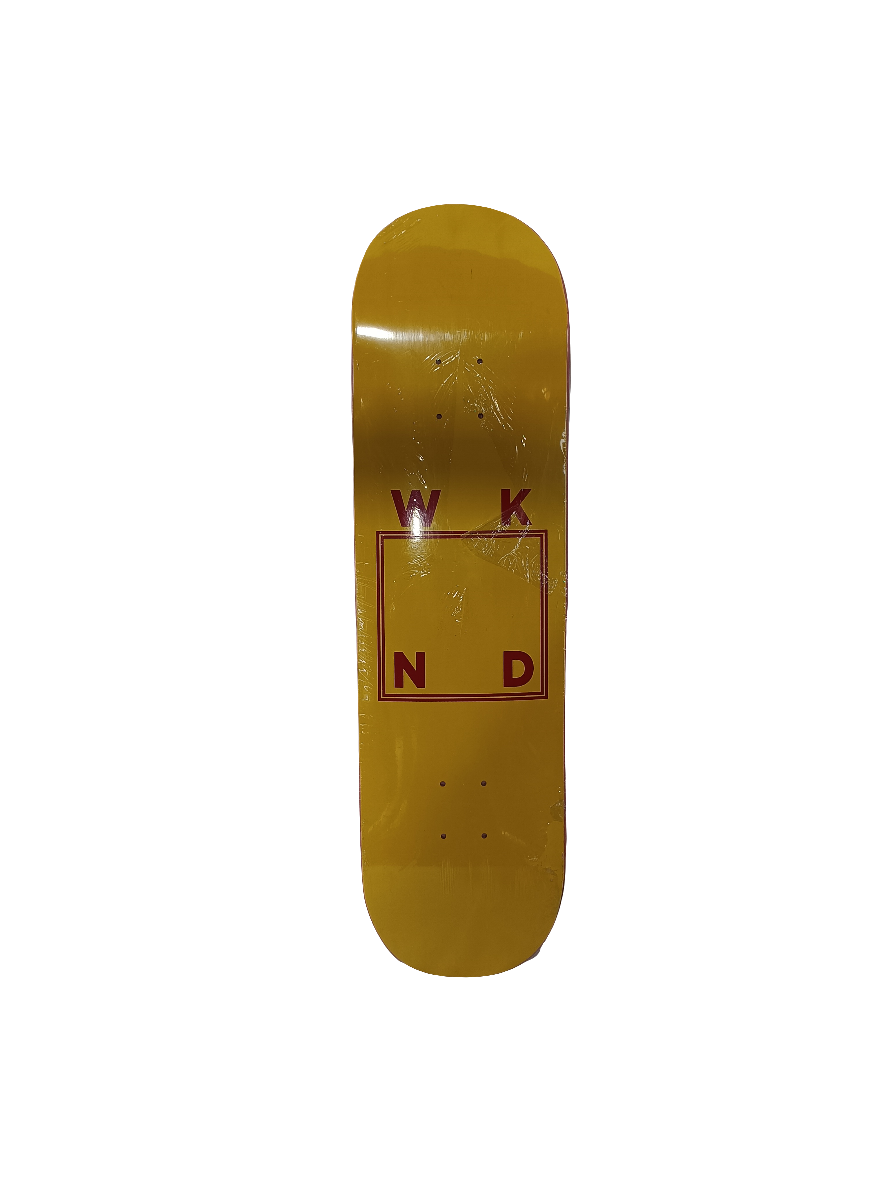 WKND Yellow Red Size 8.625" Vintage NOS Deck