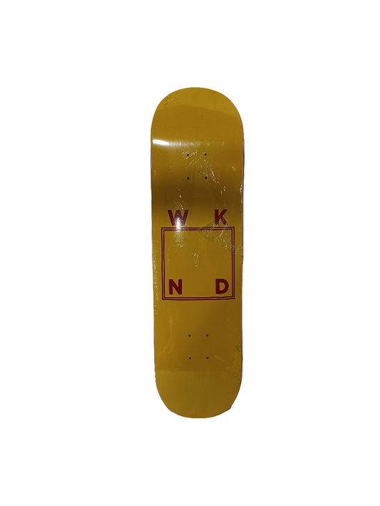 WKND Yellow Red Size 8.625" Vintage NOS Deck