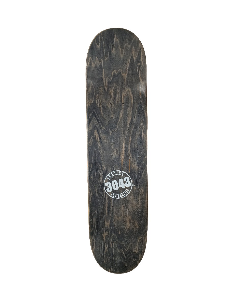 3043 Racing Skating 3043 Los Angeles Black Blue Size 8.25" Vintage NOS Deck