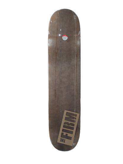 The Firm Bob Burnquist Red Baron Grey Woodgrain Silver Red Size 7.5" Vintage NOS Deck