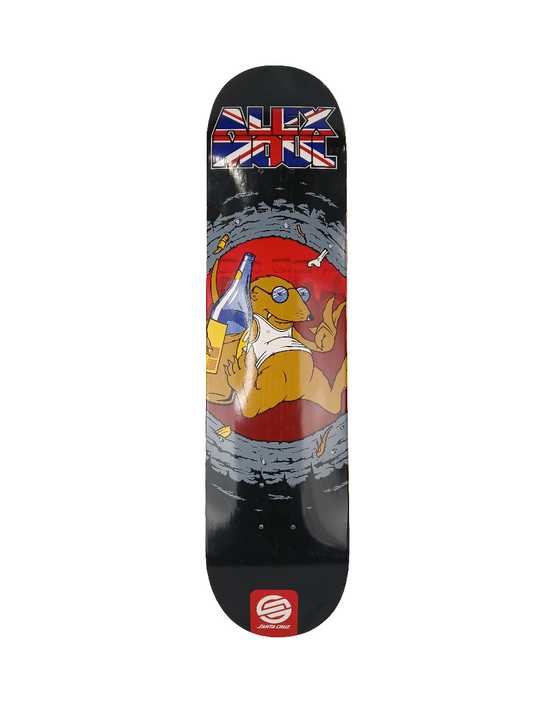 Santa Cruz Alex Moul Mole Man Black Brown Red Multicolor 7.625" Vintage NOS deck