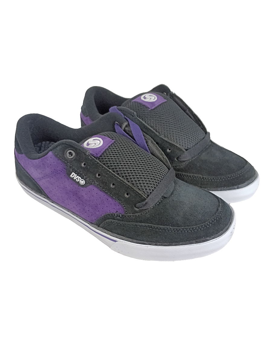 DVS Dayton Black Purple Suede Size 10.5 Shoes