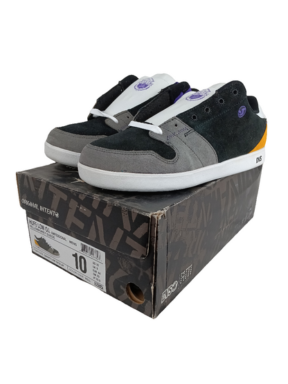 DVS Huf 5 Low O.I. Amfessional Yellow Grey Suede Size 10 Shoes