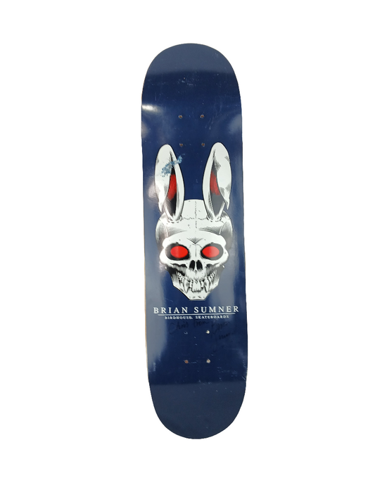 Birdhouse X Hook-Ups Brian Sumner Autographed Bunny Blue Red White Size 7.8" Vintage NOS Deck