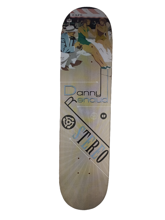 Stereo Danny Renaud Painting graphic Tan Multi Color Size 7.5 Skateboard Deck