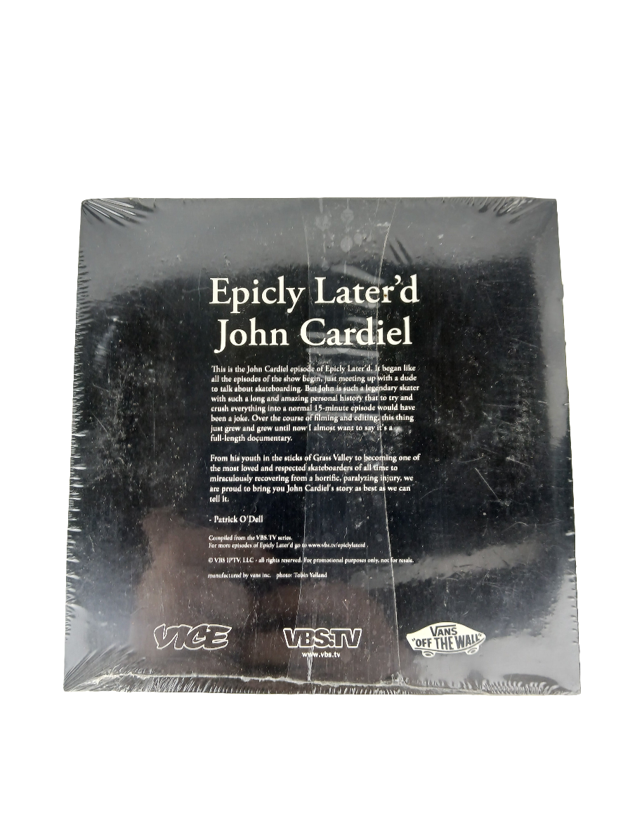 Vans Epicly Later'd John Cardiel Episode Sealed DVD Video