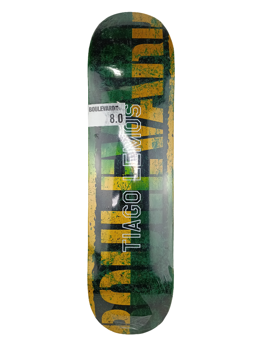 Boulevard Tiago Lemos Green Yellow Black 8.0" Deck