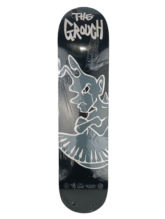 Living Legend The Grouch Graphic Black Grey White Size 7.75 Skateboard Deck