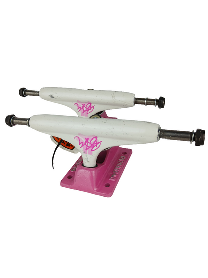 Destructo BAM Signature Destructo Logo White Pink Vintage NOS Trucks