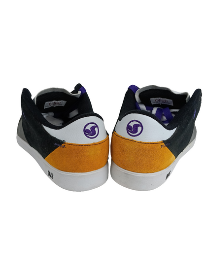 DVS Huf 5 Low O.I. Amfessional Yellow Grey Suede Size 8.5 Shoes