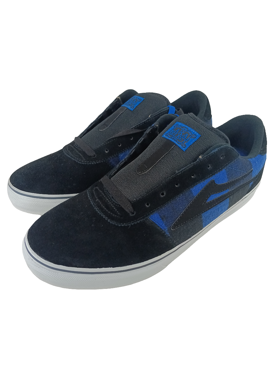 Lakai Manchester Select Black Blue Flannel Size 11.5 Shoes