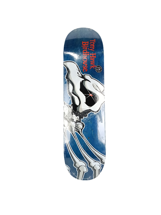 Birdhouse Tony Hawk Falcon 1 Blue Woodgrain Black White Red Size 8.38 Vintage NOS Deck