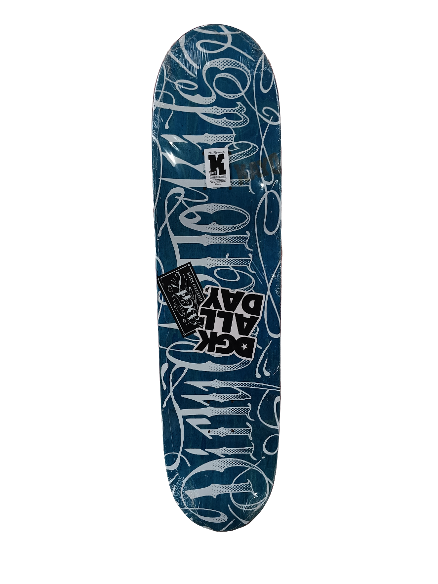 DGK Dirty Ghetto Kids Calligraphy Graphic Black White 8.25 Skateboard Deck