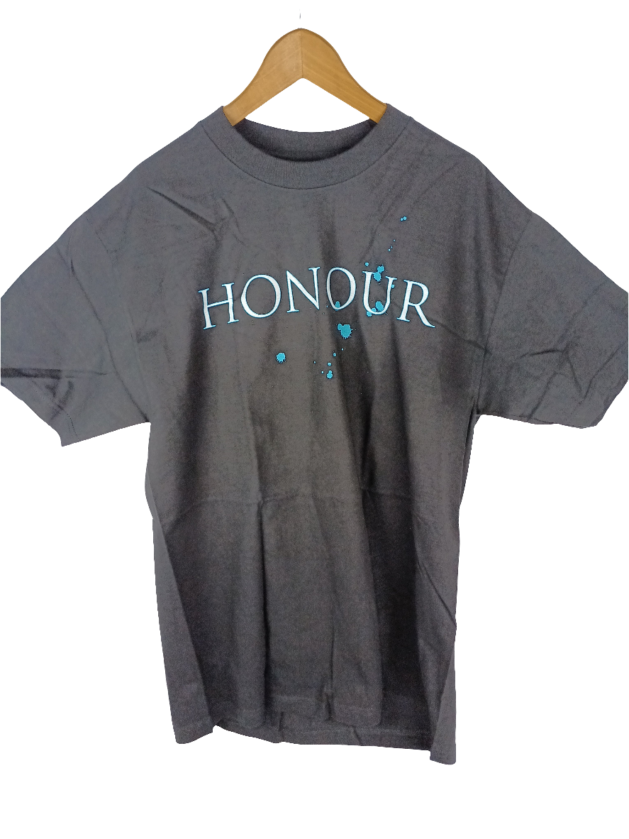 Black Scale Honour Black Teal White Mens Large S/s Shirt