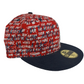 New Era Altamont 59Fifty Andrew Reynolds A Navy Red White All Over Print Size 7.3/8 Vintage Hat