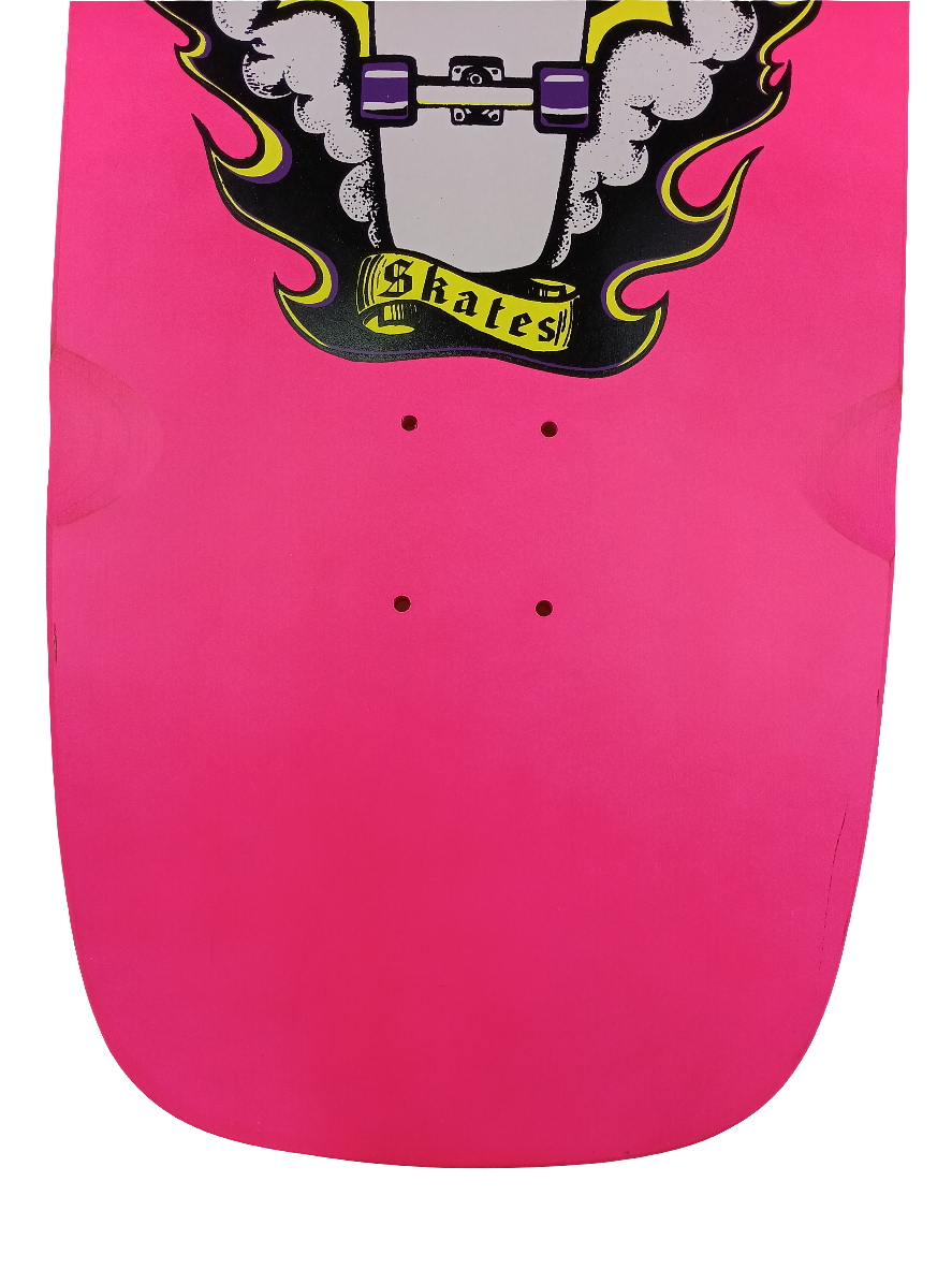 South Bay Skates Mike Smith Duck Graphic Pink Black Yellow Autographed By Mike Smith Size 10.75" Vintage NOS Deck