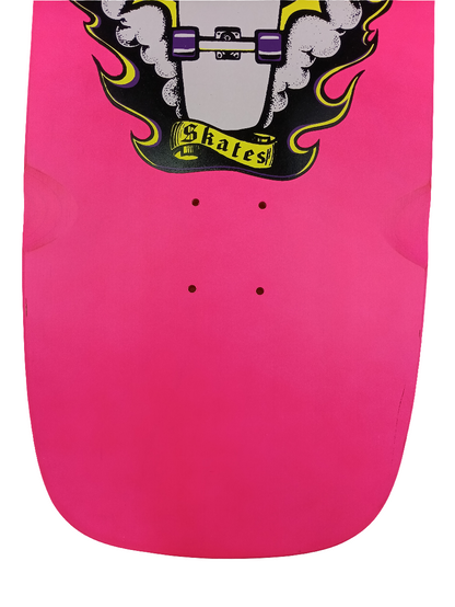 South Bay Skates Mike Smith Duck Graphic Pink Black Yellow Autographed By Mike Smith Size 10.75" Vintage NOS Deck