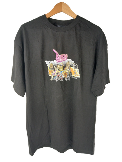 Bootleg Skateboards VW Bus Black Multi Size XL S/s Vintage Shirt