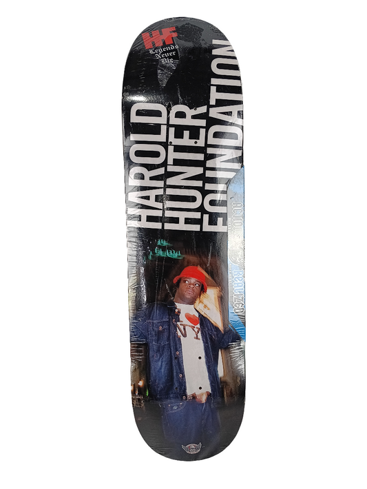 Real Harold Hunter Foundation Graphic Black White Multi Color Size 8 Skateboard Deck