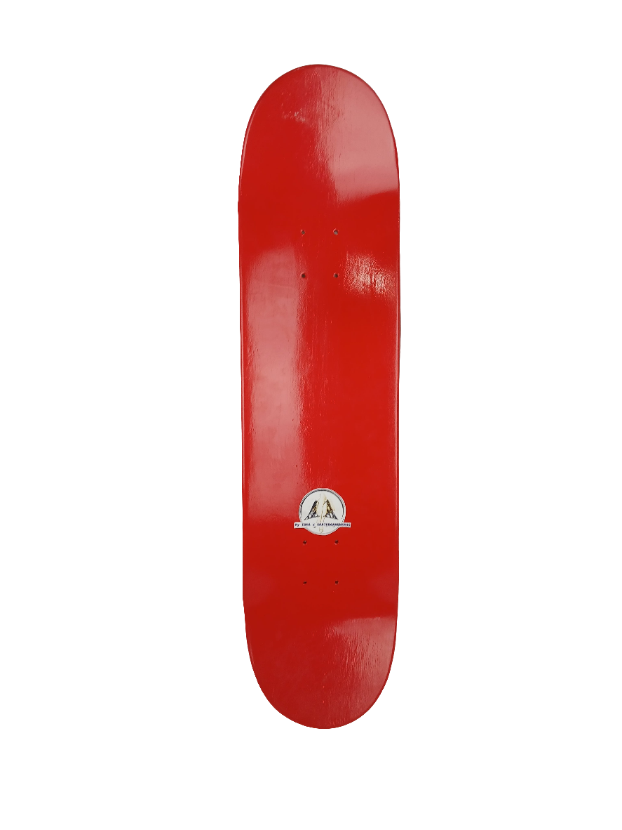 My Idea x Skateboard Heroes Hollywood Land Red Size 8" Vintage NOS Deck