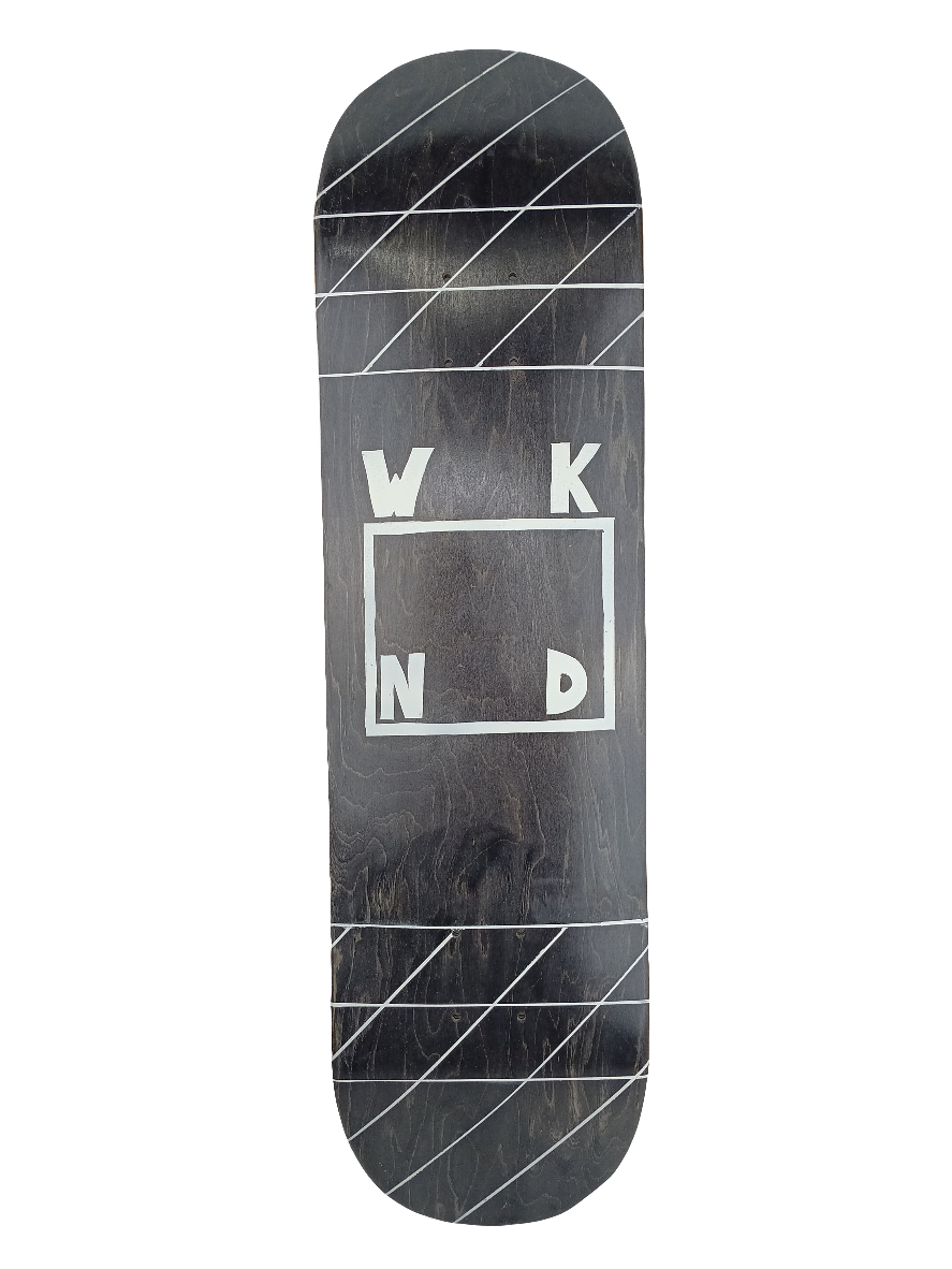 WKND Square Graphic Blank Black White Size 8.25 Skateboard Deck