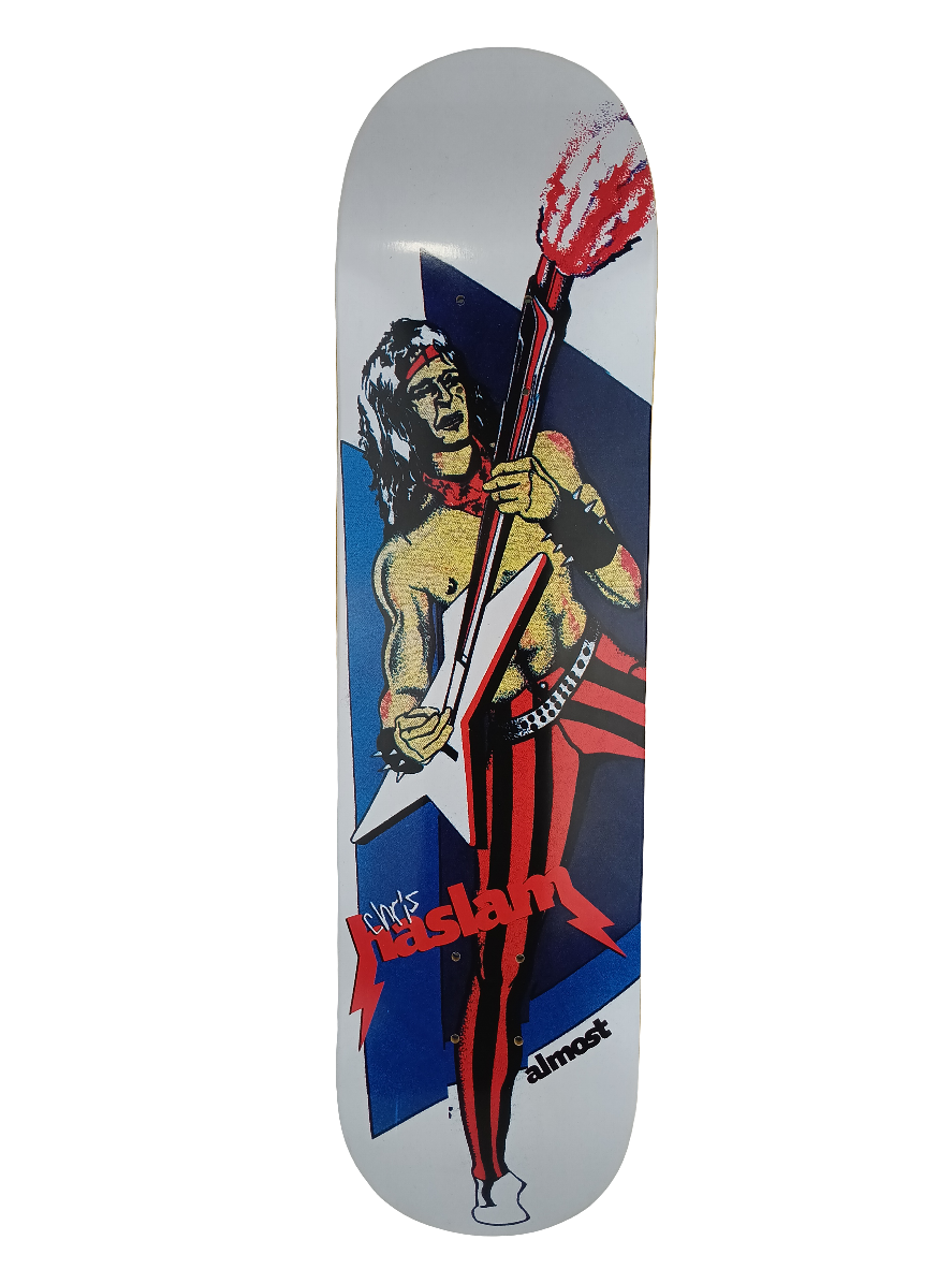 Almost Chris Haslam Rockstar Red White Blue 7.78" Vintage NOS Deck