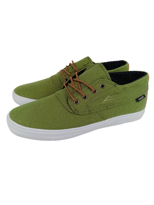 Lakai Camby Mid Military Green Canvas Size 8.5 Shoes