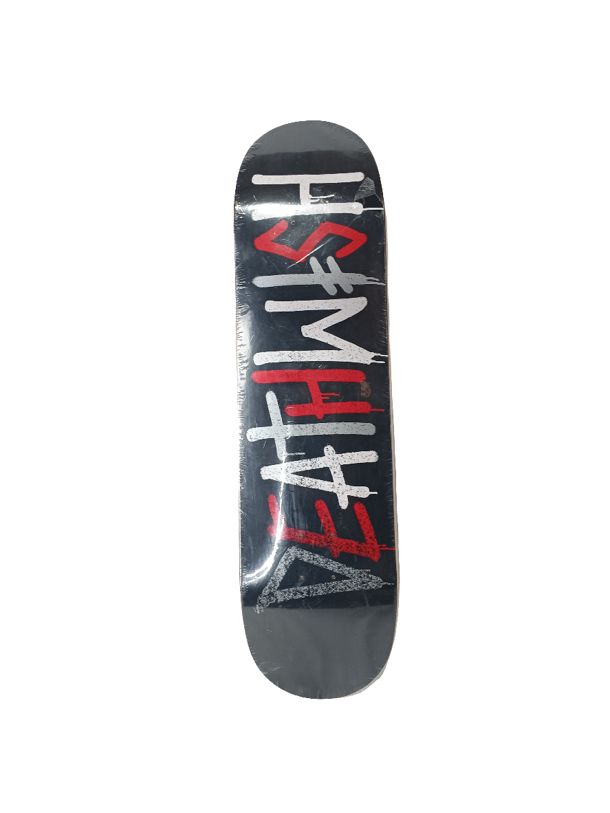 Deathwish Team Spray Drips Black White Red Size 8.25" Vintage NOS Deck