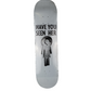 Girl Skateboards Have You Seen Her Animal Chin White Grey Black Size 7.34 Vintage NOS Deck