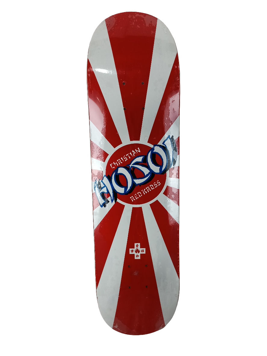 Black Label Christian Hosoi Red Kross Sun Shine Graphic White Red