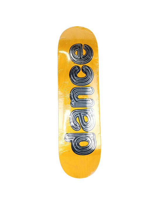 Dance Blank Woodgrain Silver Black Letters Dance Logo Size 8.5 Skateboard Deck