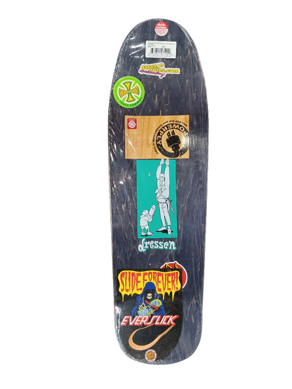 Santa Cruz Eric Dressen Stick Em Up Everslick Purple White Blue Size 8.8" X 32.2 Vintage NOS Deck