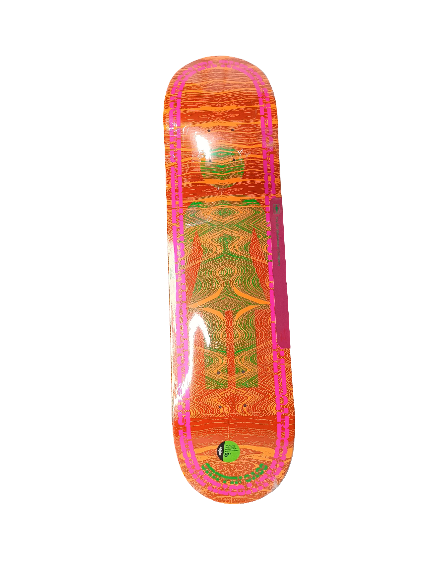 Girl Griffin Gass Vibration Graphic Orange Pink Green Size 8 Deck Girl Griffin Gass Vibration Graphic Orange Pink Green Size 8 Deck