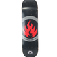 Black Label Flame 1988 Black Red Grey Size 8.475 Vintage NOS Deck
