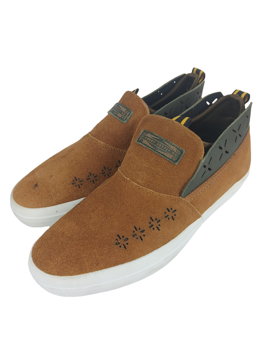 Diamond Folk Slip on Brn US Mens Size 8.5 Shoes
