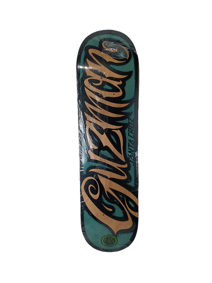 Santa Cruz Emmanuel Guzman Black Blue Woodgrain Size 8.3 Vintage NOS Deck