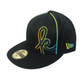 Krux X New Era Kaveman Black Tye Dye US Mens Size 7 3/8 58.7 CM Vintage NOS Fitted Hat