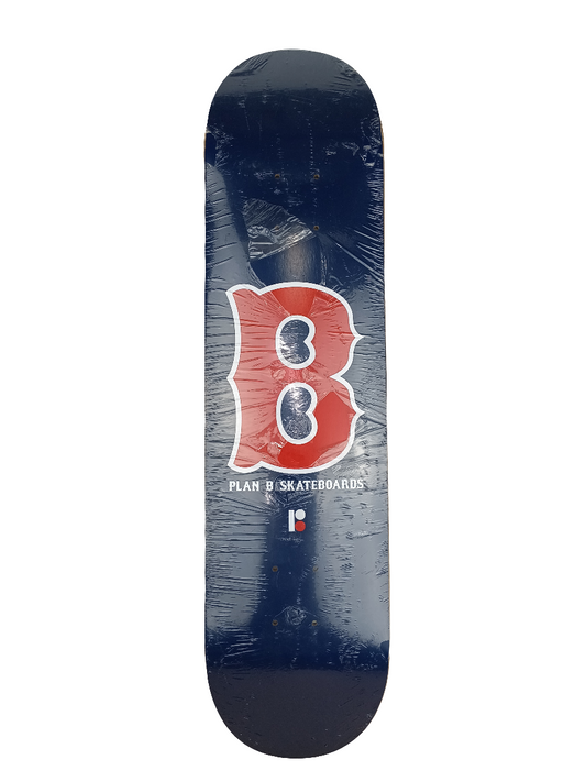 Plan B B Logo Team Graphic Navy Red White Size 7.75 Skateboard Deck