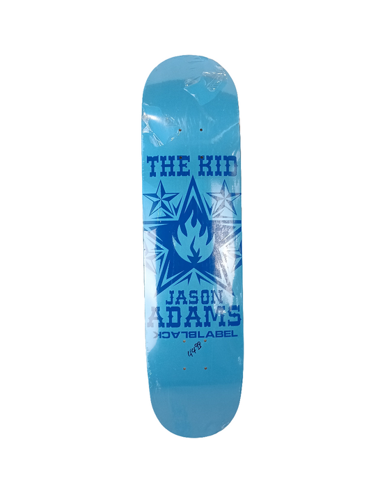 Black Label Jason Adams The Kid Blue Flame & Star Size 7.8" Vintage NOS Deck