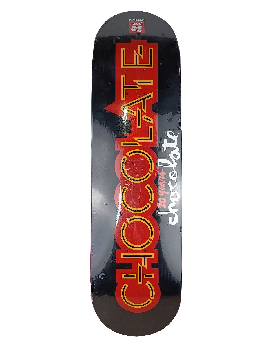 Chocolate Gino Iannucci 20 Years Black Red Yellow Size 8.5 Vintage NOS Deck