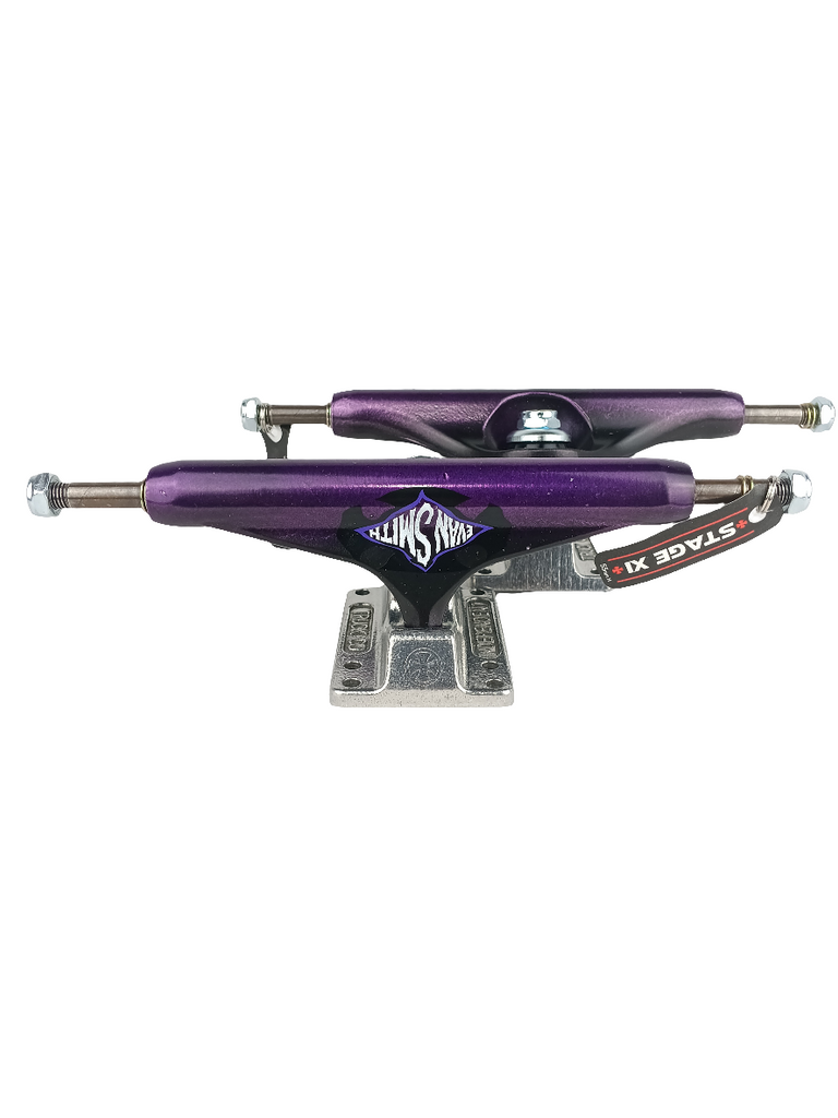 Element Evan smith モデル　independent Trucks Independent Evan Smith Warped Cross Purple Silver