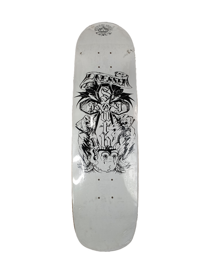 South Bay Eric Dressen Cross Graphic Black White Size 8.75 Shaped Skateboard Deck