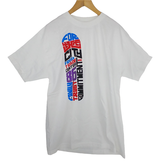 FTC For The City White Black Red Blue Mens Size Large S/s Shirt