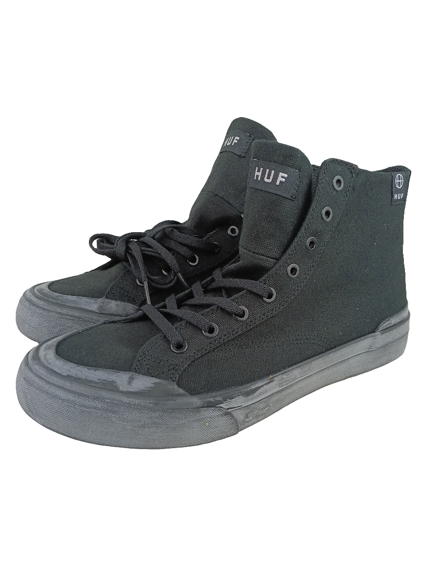 Huf Classic Hi ESS TX Black Black VCBSC012 Size 7 Shoes