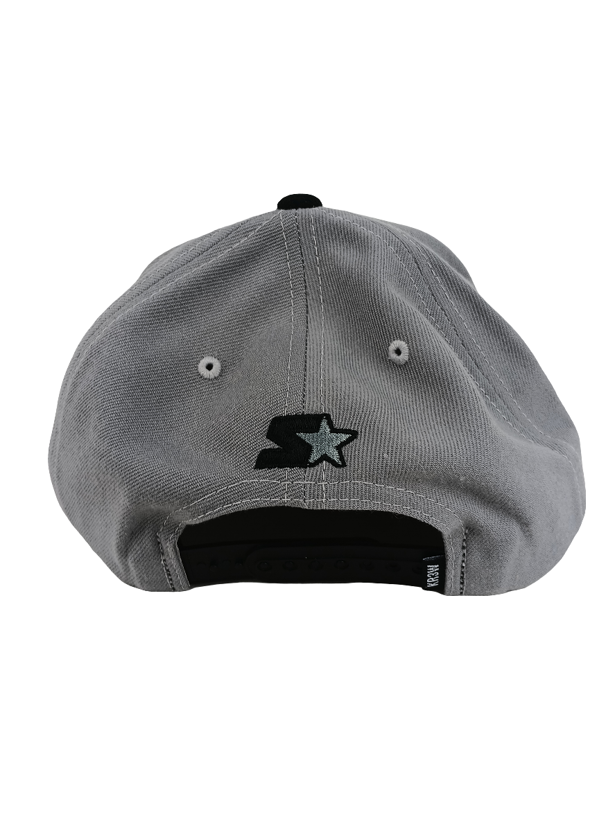 Krew [K] Logo BLack Grey Snapback Vintage Starter Hat