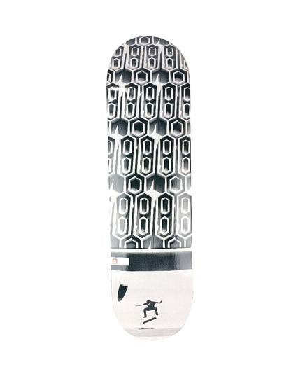 Element Mark Appleyard Kickflip French Fred Graphic Black White Size 8.38 Skateboard Deck